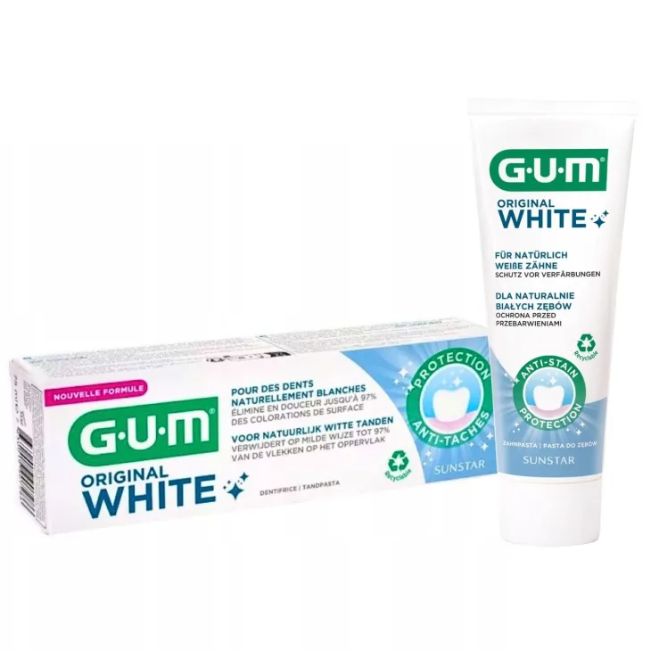 Sunstar GUM Original White wybielająca pasta do zębów 75 ml