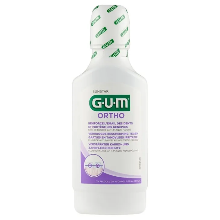Sunstar GUM Ortho ortodontyczny płyn do płukania jamy ustnej 300 ml