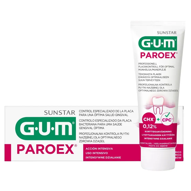 Sunstar GUM Paroex pasta do zębów z chlorheksydyną 0,12% 75 ml