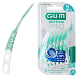 Sunstar GUM Soft-Picks PRO ultra miękkie gumowe szczoteczki międzyzębowe M 30 sztuk