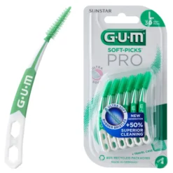 Sunstar GUM Soft-Picks PRO ultra miękkie gumowe szczoteczki międzyzębowe L 30 sztuk