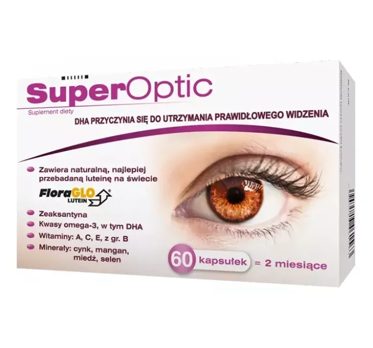 SuperOptic suplement diety na poprawę komfortu widzenia 60 kapsułek