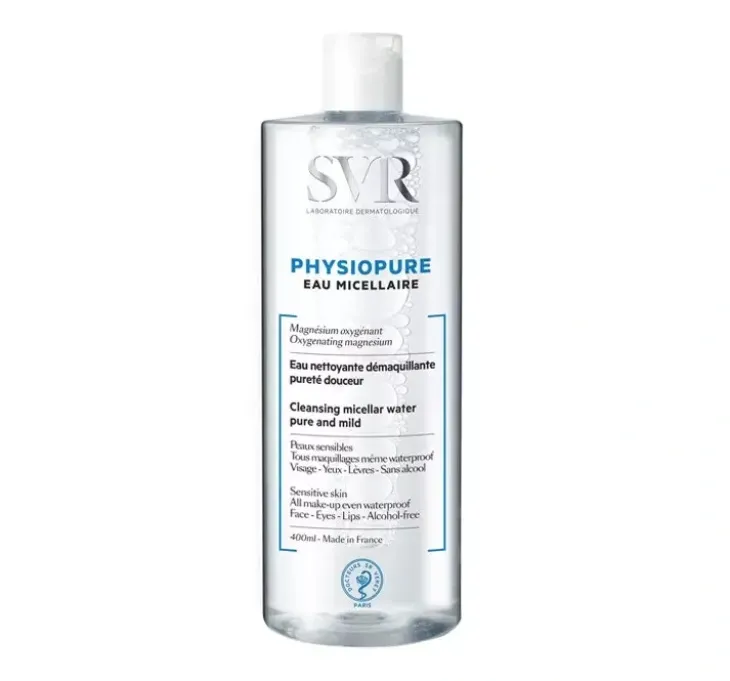 SVR Physiocleanse delikatnie oczyszczająca woda micelarna 400 ml