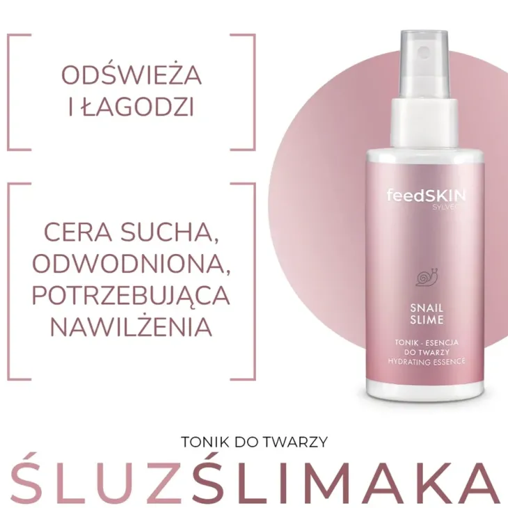 Sylveco feedSKIN tonik-esencja do twarzy ze śluzem ślimaka 145 ml
