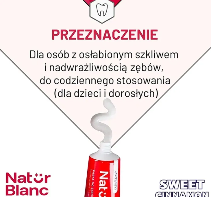 Sylveco Natur Blanc remineralizująca pasta do zębów Sweet Cinnamon 100ml