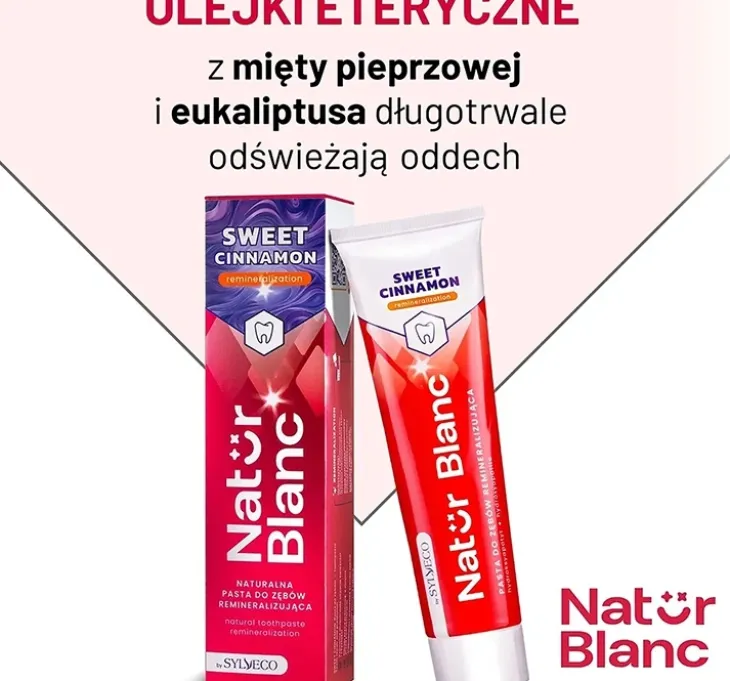 Sylveco Natur Blanc remineralizująca pasta do zębów Sweet Cinnamon 100ml