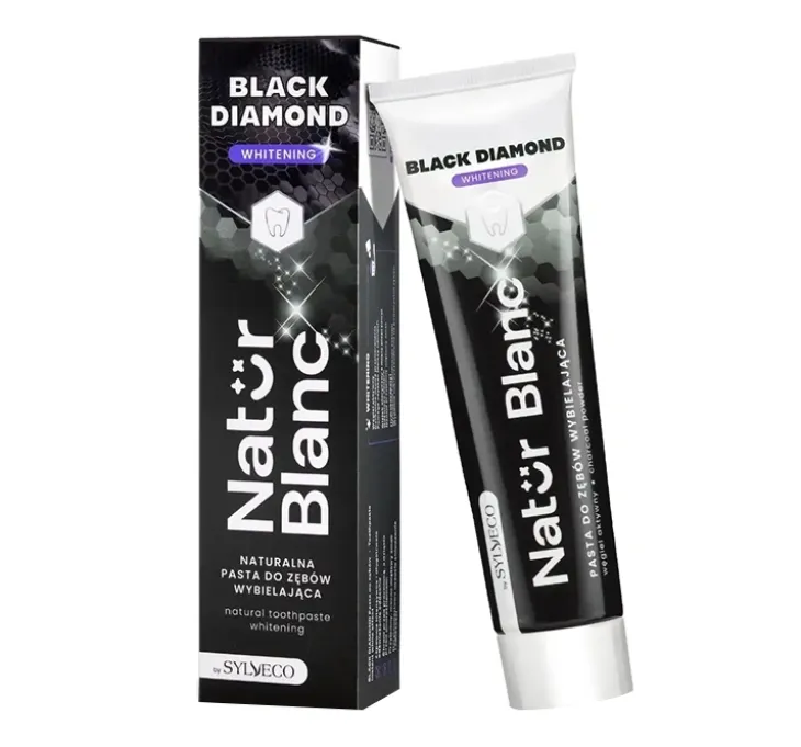 Sylveco Natur Blanc wybielająca pasta do zębów Black Diamond 100ml