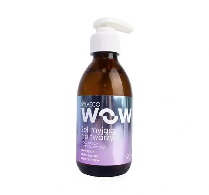 Sylveco Wow żel myjący do twarzy Cera Młoda sok z brzozy kwas salicylowy 190ml