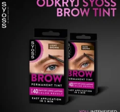 Syoss Brow zestaw do permanentnego koloryzowania brwi Jasny Brąz