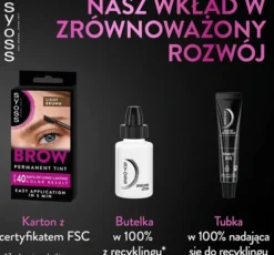 Syoss Brow zestaw do permanentnego koloryzowania brwi Jasny Brąz