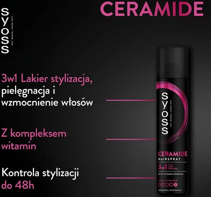 Syoss Ceramide wzmacniający lakier do włosów 300ml