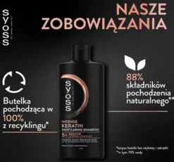 Syoss Intense Keratin szampon do włosów łamliwych 440ml