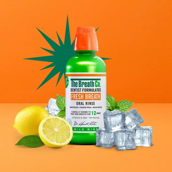 The Breath Co Fresh Breath płyn do płukania jamy ustnej Łagodna Mięta 500 ml