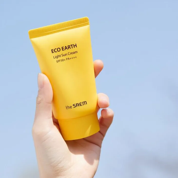 The Saem Eco Earth Light Sun Cream SPF50+ PA++++ krem przeciwsłoneczny na dzień 50 g