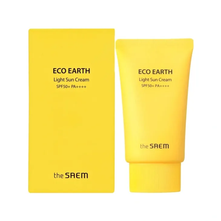 The Saem Eco Earth Light Sun Cream SPF50+ PA++++ krem przeciwsłoneczny na dzień 50 g