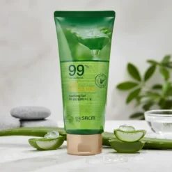 The Saem Jeju Fresh Aloe Soothing Gel 99% wegański żel aloesowy do twarzy i ciała w tubie 300 ml