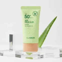 The Saem Jeju Fresh Aloe Sun Gel SPF50+ PA++++ krem do twarzy 50 g