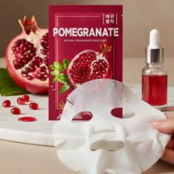 The Saem Natural Pomegranate Mask Sheet maseczka w płachcie z ekstraktem z granatu 21 ml