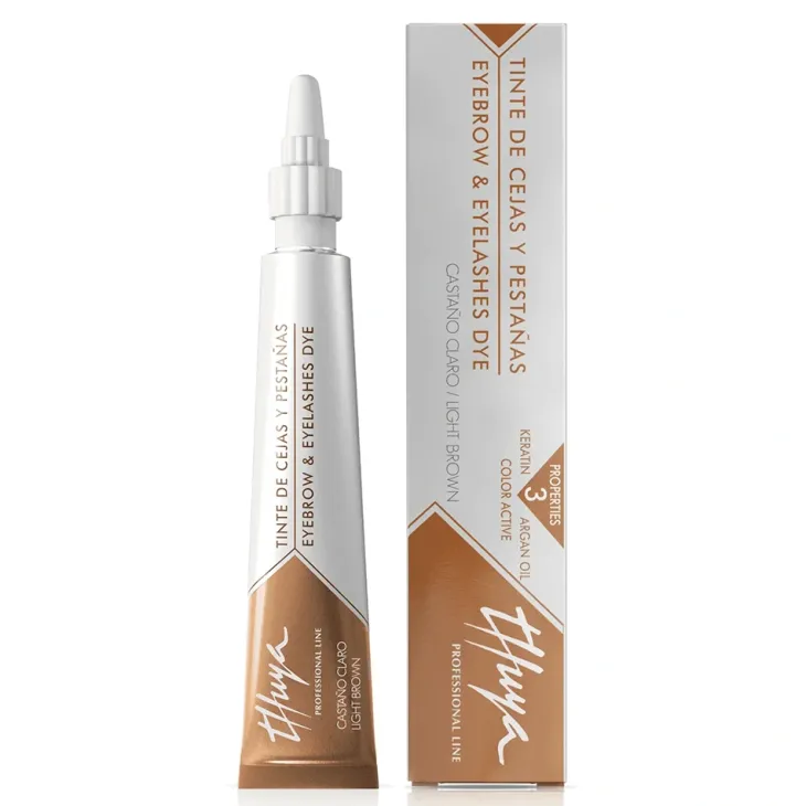 Thuya Eyebrow & Eyelashes Dye farba arganowo-keratynowa do brwi i rzęs Light Brown 14 ml