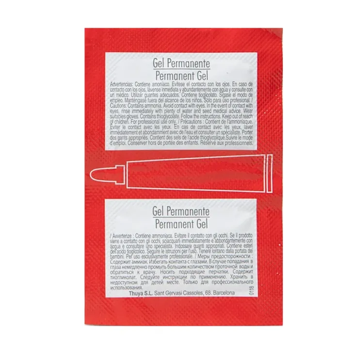 Thuya Permanent Gel żel permanentny w saszetkach do laminacji brwi i rzęs 2 x 1 ml