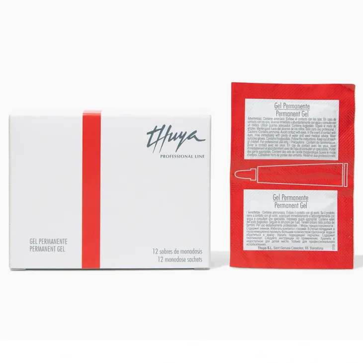 Thuya Permanent Gel żel permanentny w saszetkach do laminacji brwi i rzęs 12 x 1 ml