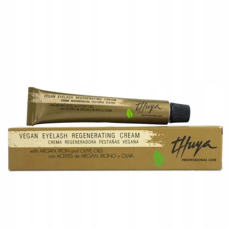 Thuya Vegan Eyelash Regenerating Cream wegański arganowy regeneracyjny krem do brwi i rzęs 15 ml