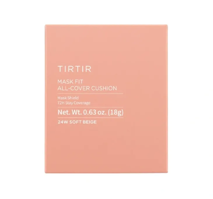 TIRTIR Mask Fit All-Cover Cushion kryjący podkład do twarzy w kompakcie 24W Soft Beige 18 g