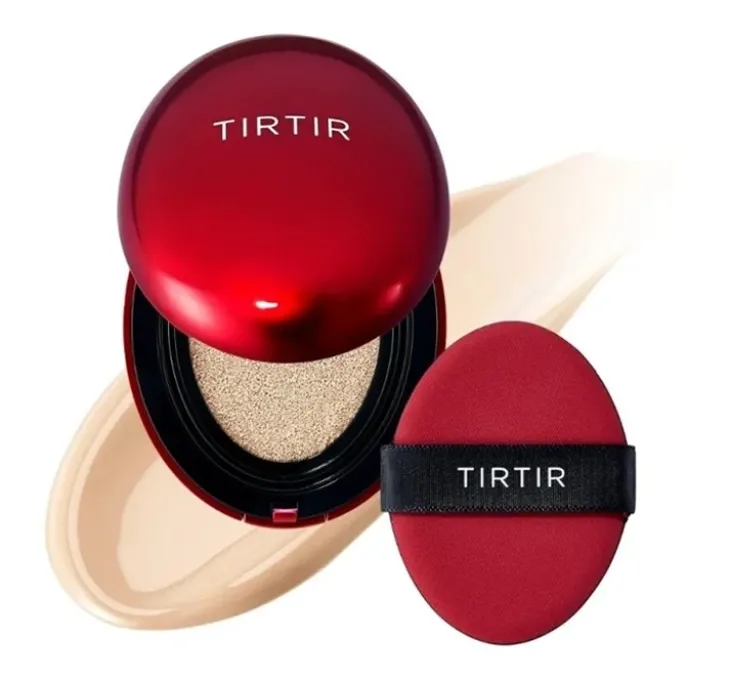 TIRTIR Mask Fit Red Cushion SPF 40 PA++ długotrwały podkład do twarzy w kompakcie 17N Vanilla 18g