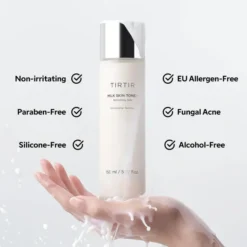 TIRTIR Milk Skin Toner mleczny tonik nawilżający do twarzy z ekstraktem z ryżu 50 ml