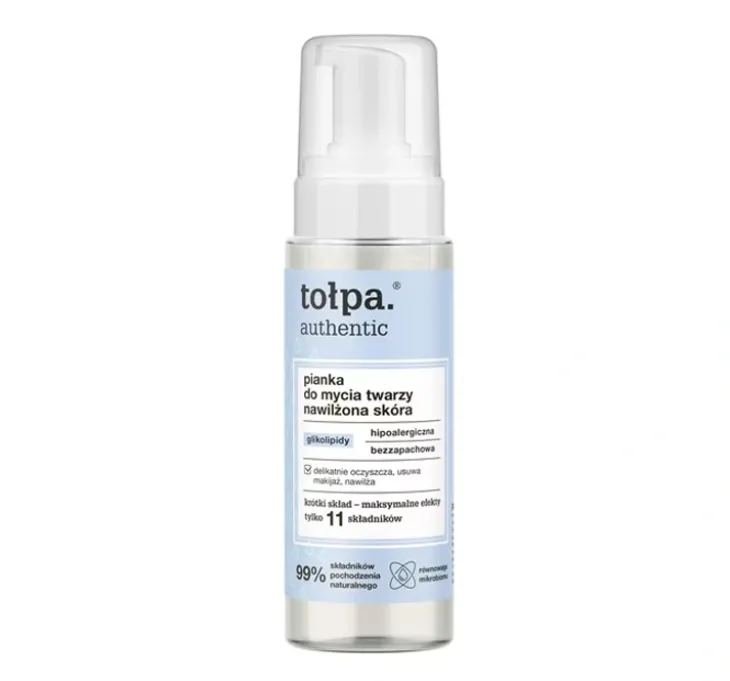 Tołpa Authentic nawilżająca pianka do mycia twarzy 150ml