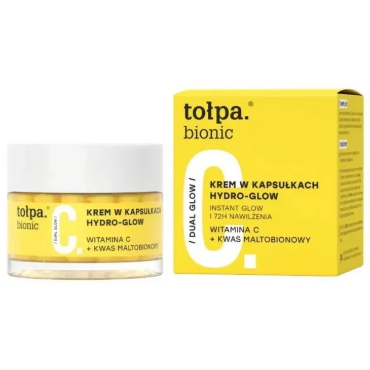 Tołpa Bionic Dual Glow kapsułkowy krem do twarzy z witaminą C i kwasem maltobionowym 60 g