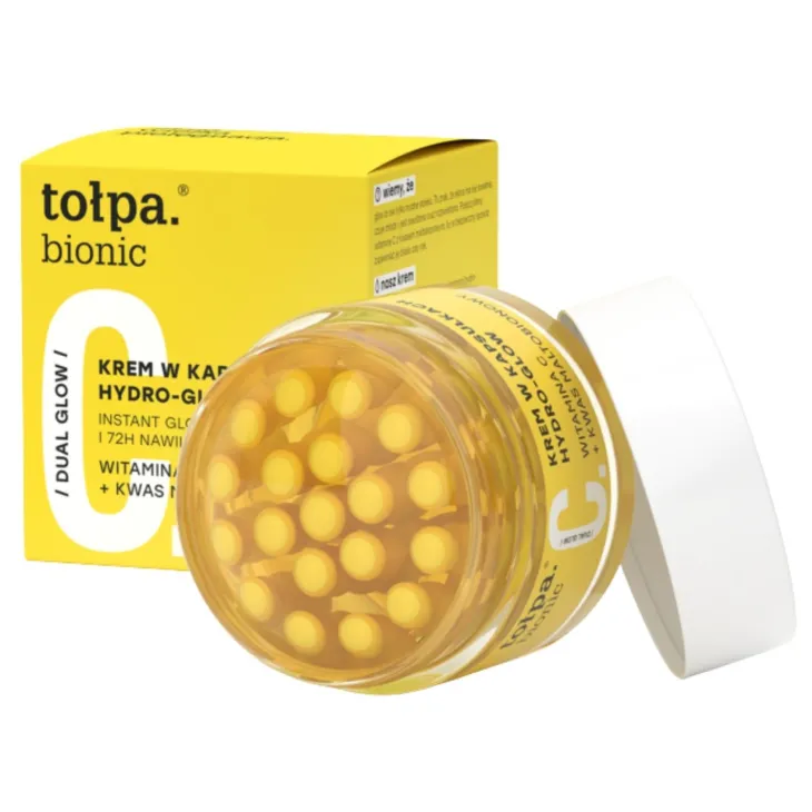 Tołpa Bionic Dual Glow kapsułkowy krem do twarzy z witaminą C i kwasem maltobionowym 60 g