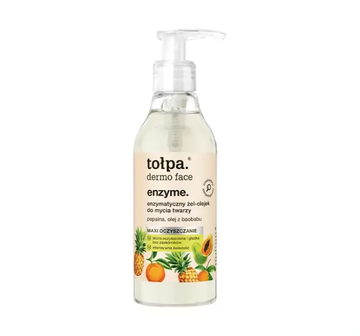 Tołpa Dermo Face Enzyme enzymatyczny żel-olejek do mycia twarzy 195ml