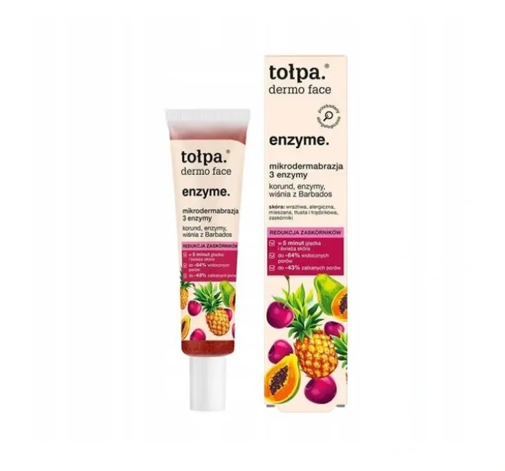 Tołpa Dermo Face enzyme. mikrodermabrazja 3 enzymy peeling enzymatyczny 40ml