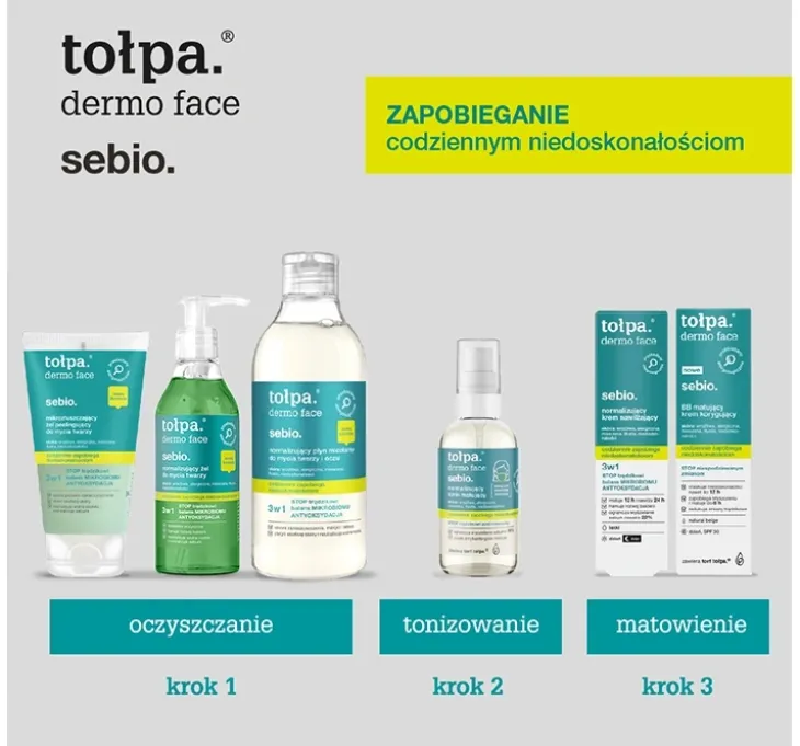 Tołpa Dermo Face Sebio BB matujący krem korygujący do twarzy 40 ml