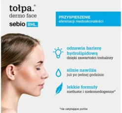 Tołpa Dermo Face Sebio BHL wodny krem-żel nawilżający 40ml