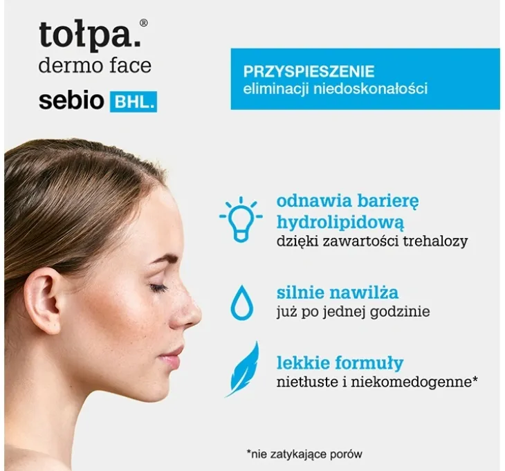 Tołpa Dermo Face Sebio BHL wodny krem-żel nawilżający 40ml