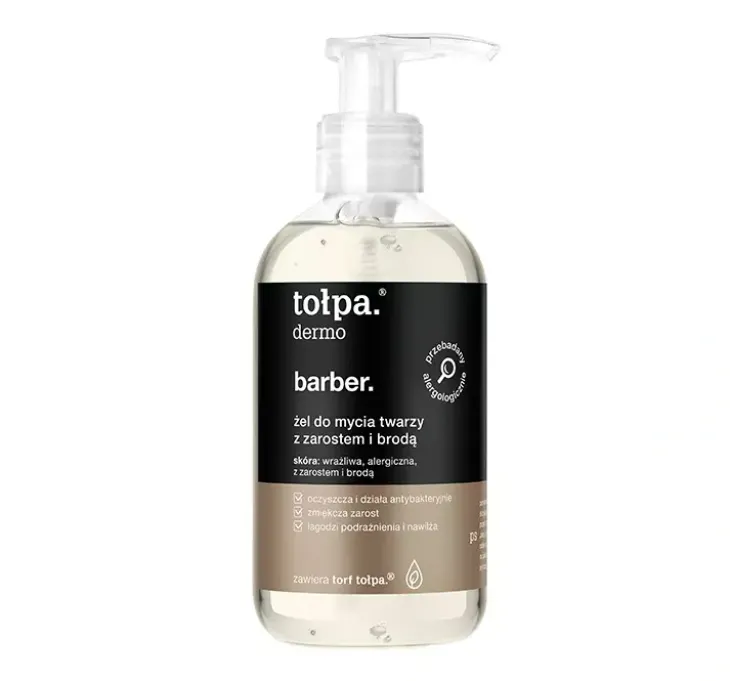 Tołpa Dermo Men Barber żel do mycia twarzy z zarostem i brodą 150 ml
