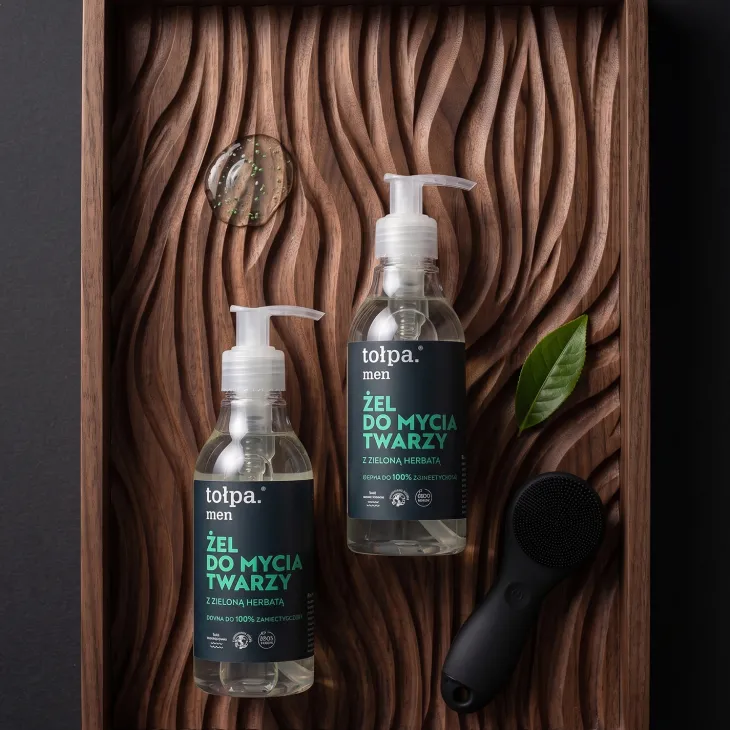 Tołpa Men żel do mycia twarzy z zieloną herbatą 195ml