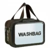 Top Choice Washbag dwukomorowa kosmetyczka Czarny
