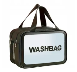 Top Choice Washbag dwukomorowa kosmetyczka Czarny