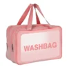 Top Choice Washbag dwukomorowa kosmetyczka Pudrowy Róż