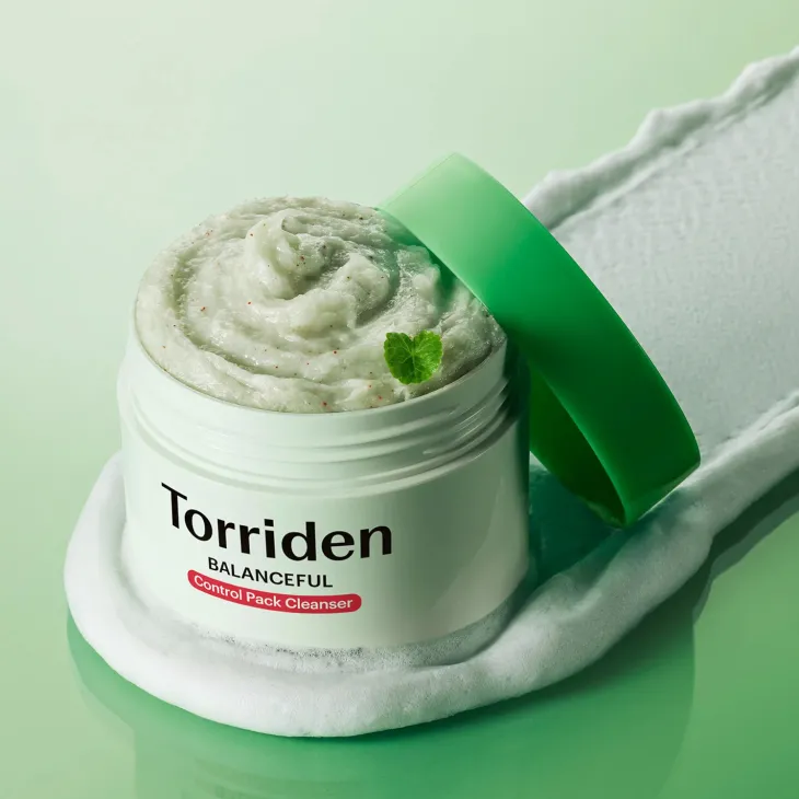 Torriden Balanceful Control Pack Cleanser delikatna pasta peelingująca do mycia twarzy 120 g