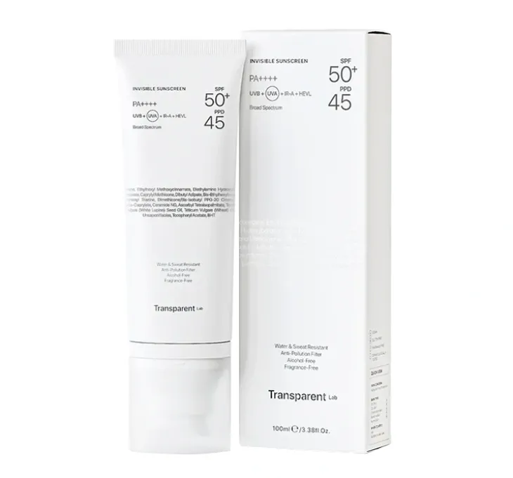 Transparent Lab niewidoczny krem przeciwsłoneczny SPF50+ PPD45 100ml
