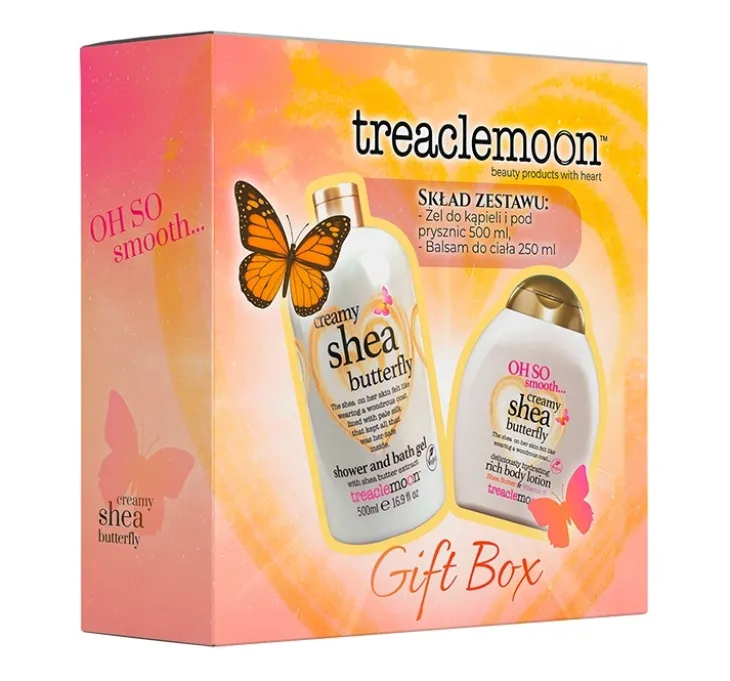 Treaclemoon Creamy Shea Butterfly zestaw do pielęgnacji ciała żel pod prysznic + balsam do ciała