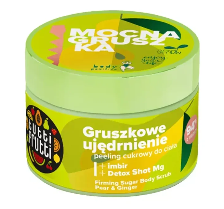 Tutti Frutti cukrowy peeling do ciała Mocna Gruszka 300 g