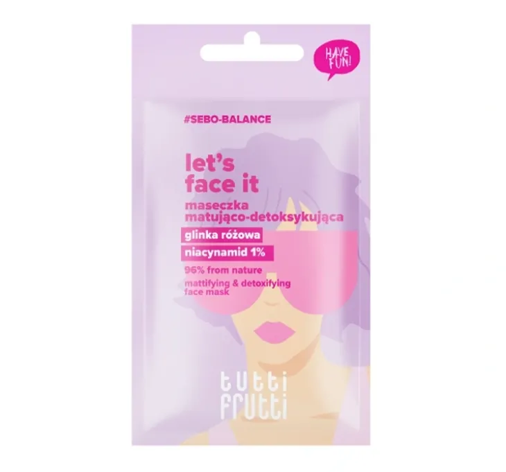 Tutti Frutti Let's Face It maseczka matująca do twarzy 7 g