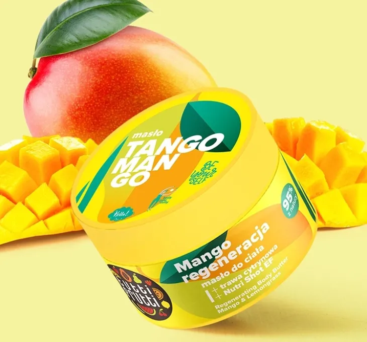 Tutti Frutti Tango Mango regenerujące masło do ciała Mango i Trawa cytrynowa 200 ml