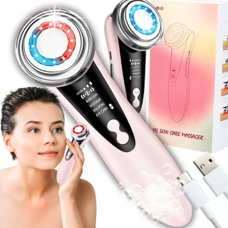 Ultrasonic Facial Cleansing Device ultrasoniczne urządzenie do oczyszczania twarzy, masażu i mezoterapii bezigłowej 4w1
