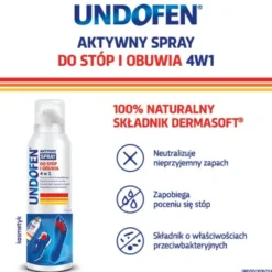Undofen 4w1 aktywny spray do stóp i obuwia 150ml